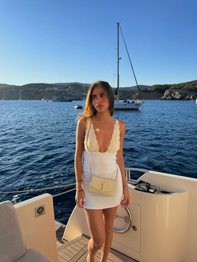 Better-On-White Mini Dress